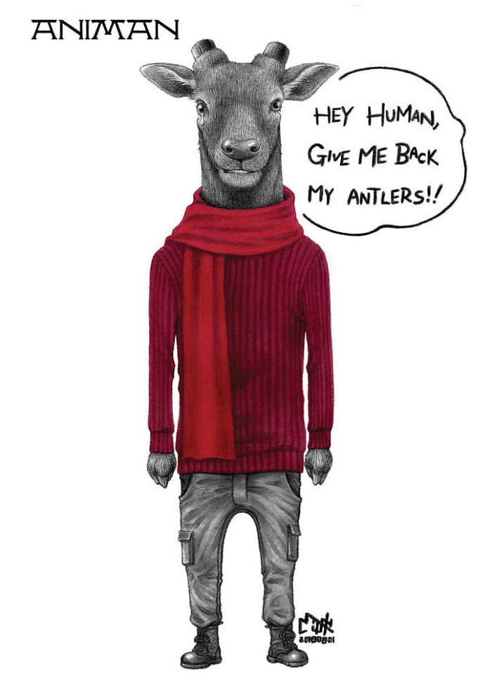 Artist Shows Shocking Illustrations About Animal Abuse That Many Humans Will Surely Be Ashamed Of