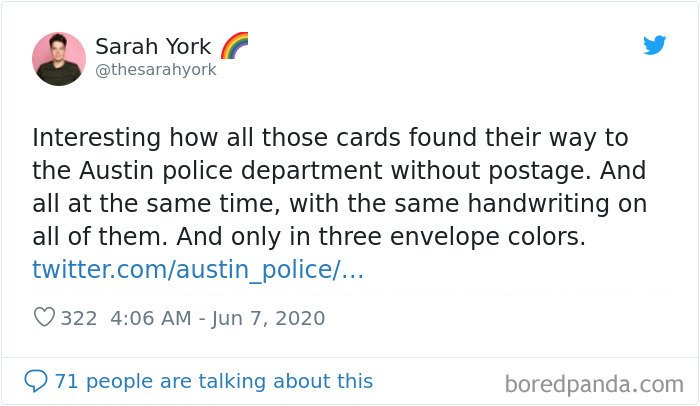 Austin PD Brags About Dozens Of Support Letters They Got, People Call Them Out For Lying (Updated)
