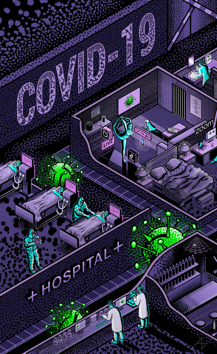 I Created This Art Piece Inspired By Covid-19