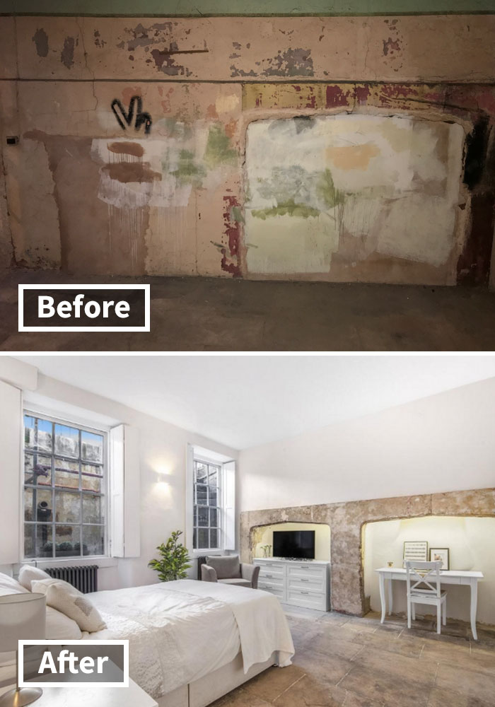 Here Are The Before And After Photos Of A Creepy 'Dungeon' That Was Turned Into A Lush $592,000 Apartment