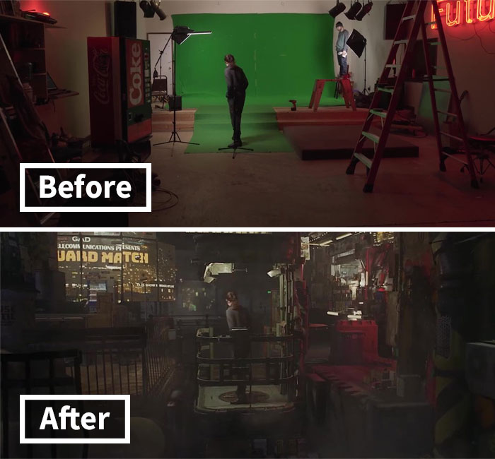 Filmmaker Showcases The Power Of Green Screens By Comparing The Behind-The-Scenes And The Final Cut Of His Series Filmmaker Showcases The Power Of Green Screens By Comparing The Behind-The-Scenes And The Final Cut Of His Series