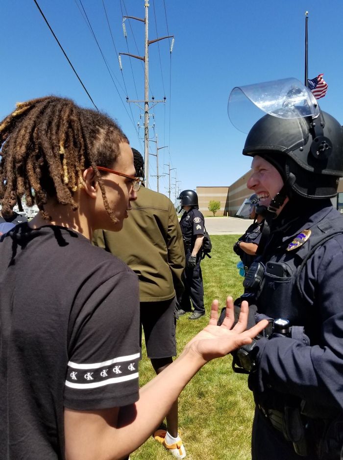 At A Peaceful Protest In Fargo, Nd