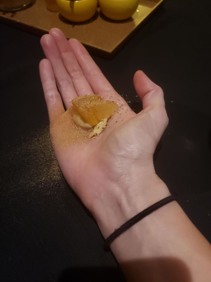 Dessert, Waiter Instructed Us To Make Sure We Licked Our Hands Clean. In Their Defense It Was Delicious