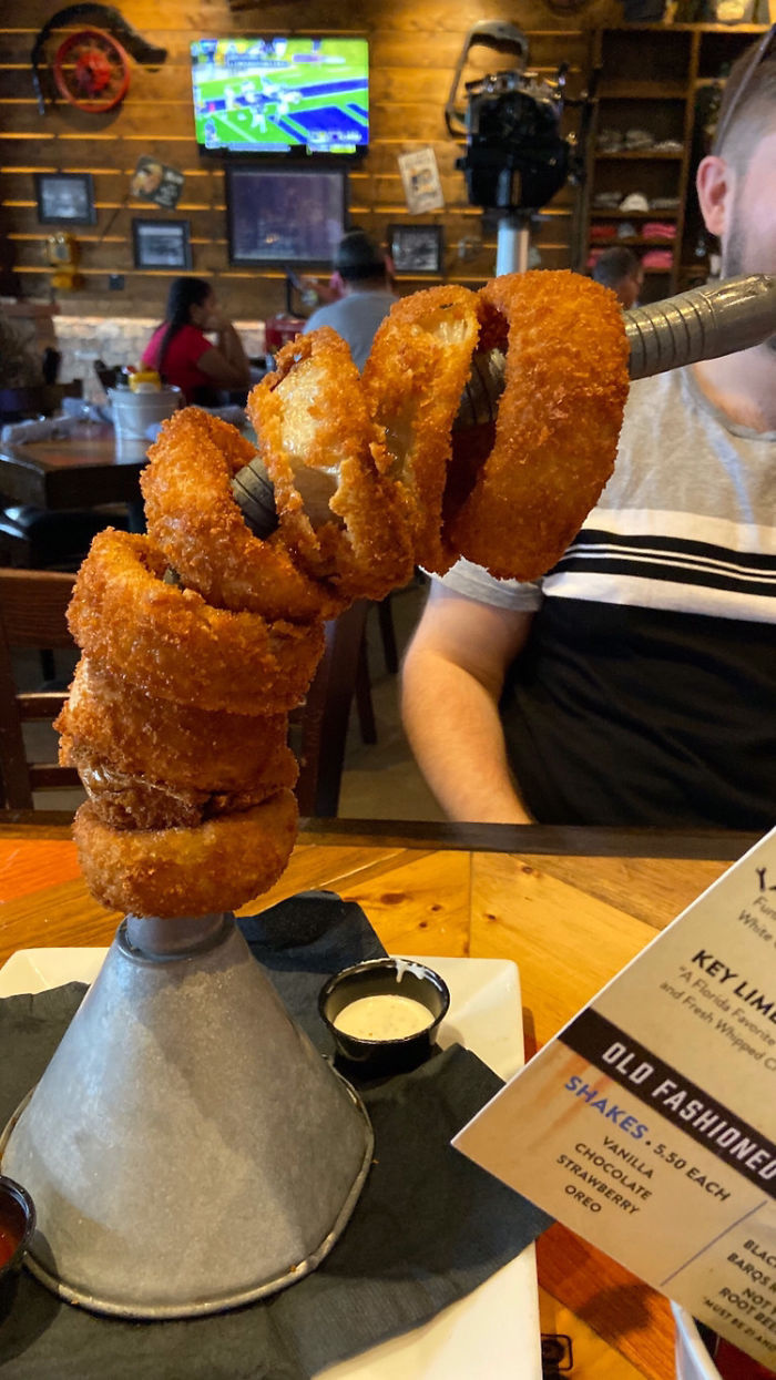 Onion Rings On A Funnel