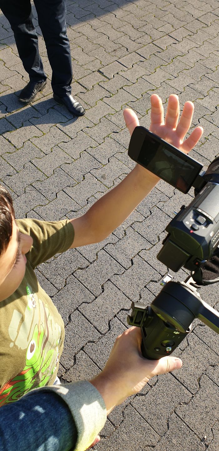 My Little Brother Tried To Block The Lens