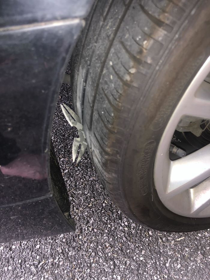 Gotta Worry About Covid-19, Racism, And Now Ninjas. Ran Over A Shuriken Today On My Way Home From The Store