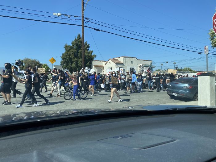 Took A Shortcut Cause I Had To Poop. But Ran Into BLM Protest With No End In Sight