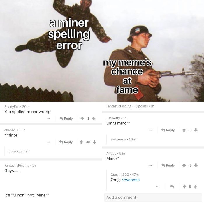 It’s Minor. Op Is So Dumb