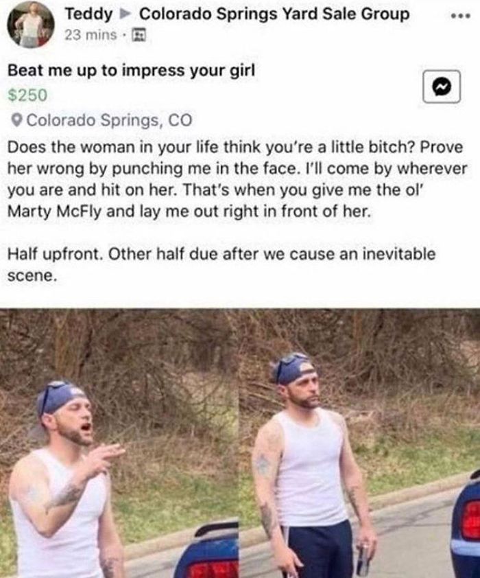 I’d Get Punched In The Face For $250 Ngl