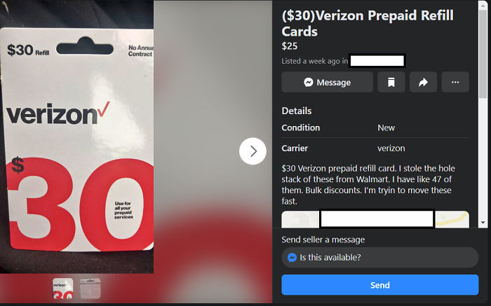 "I Stole The Hole Stack Of These From Walmart."