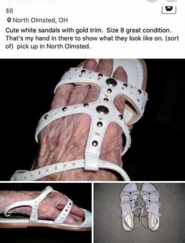 Those Are Lovely Sandals.