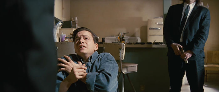 In Pulp Fiction(1994), When Vincent Hears Jules Reciting Ezekiel, He Cocks His Pistol Because Vincent Knows Ezekiel Is The Last Thing Jules Says Before Killing Someone