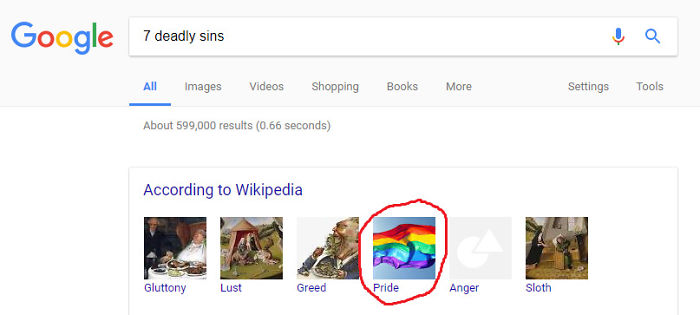 Way To Be Politically Correct, Google