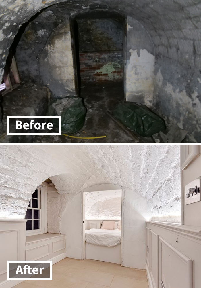 Here Are The Before And After Photos Of A Creepy 'Dungeon' That Was Turned Into A Lush $592,000 Apartment Here Are The Before And After Photos Of A Creepy 'Dungeon' That Was Turned Into A Lush $592,000 Apartment