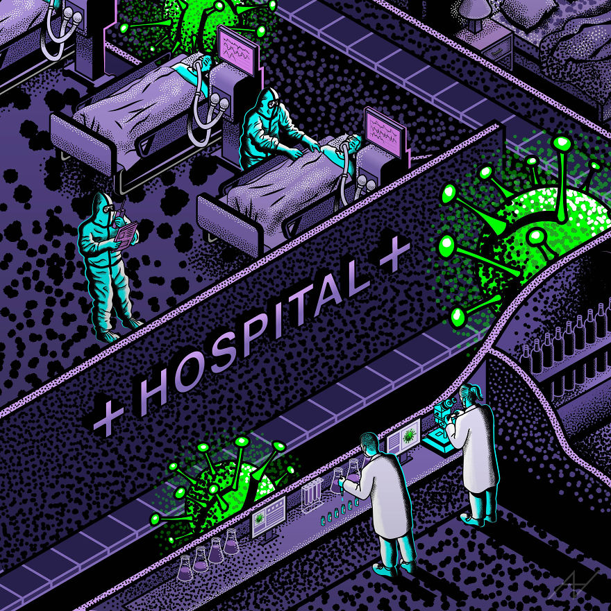 I Created This Art Piece Inspired By Covid-19