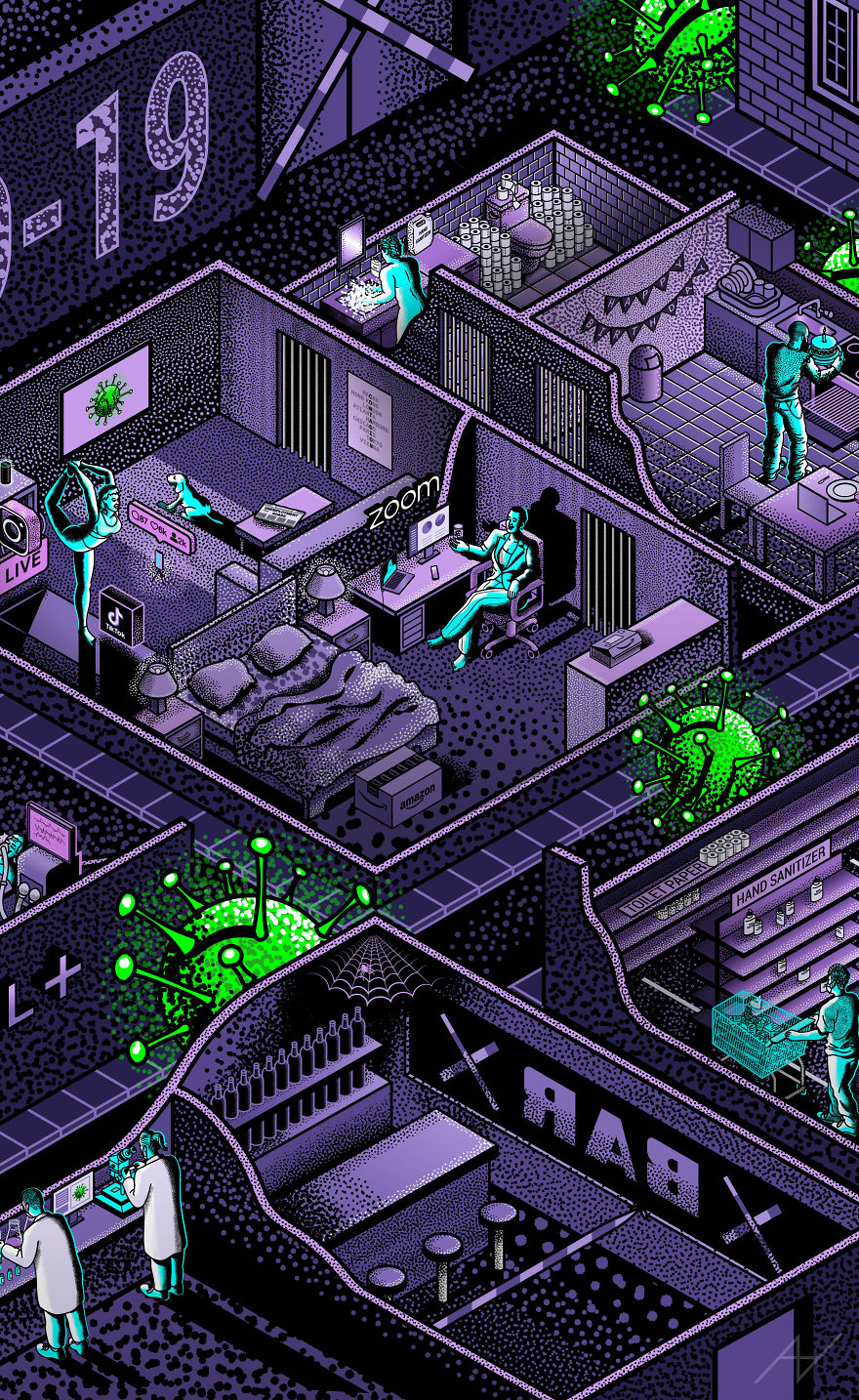 I Created This Art Piece Inspired By Covid-19