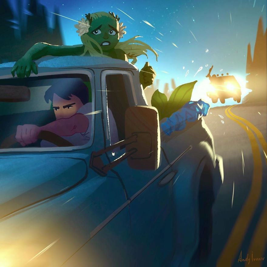 Artist Shares The Sequel Of The Green Mermaid Story That Hit People In The Feels Artist Shares The Sequel Of The Green Mermaid Story That Hit People In The Feels