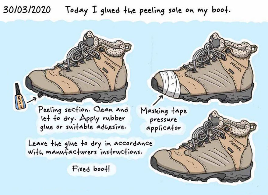 I've Kept A Visual Diary Every Working Day Since Day One Of Lockdown