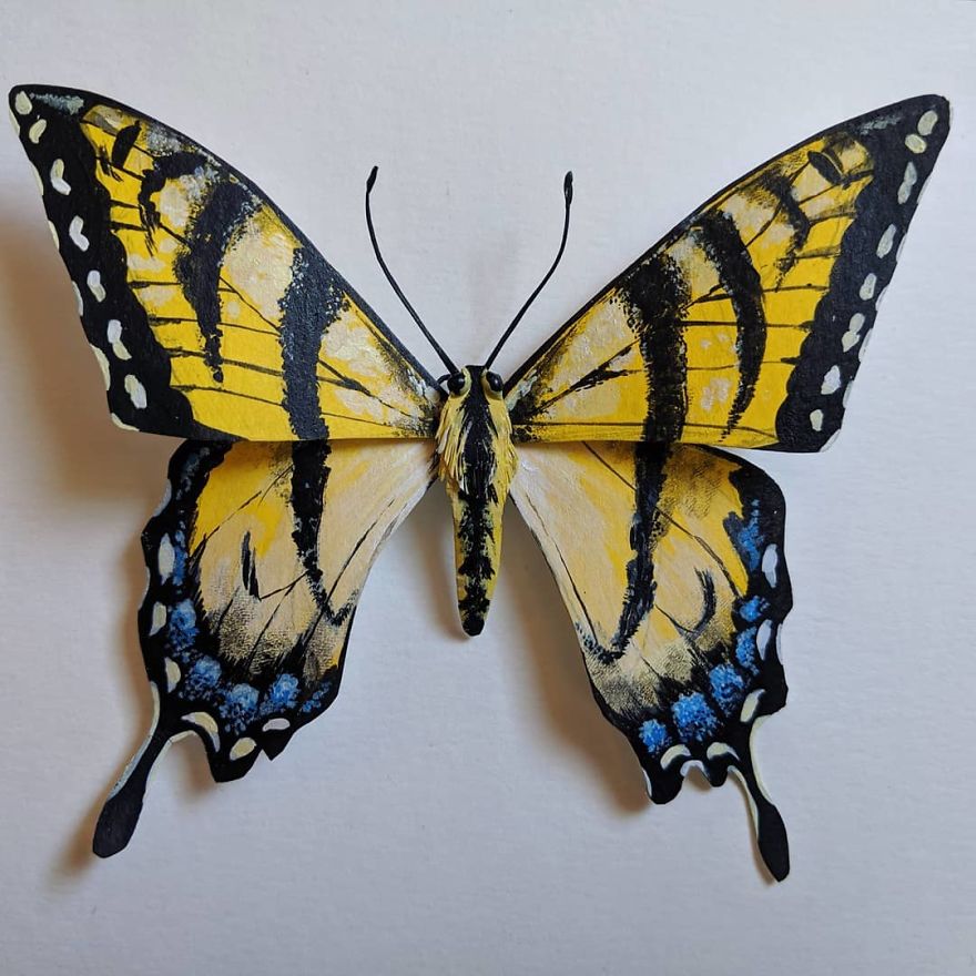 Artist Creates An Incredible Variety Of Realistic Insects Using Only Paper