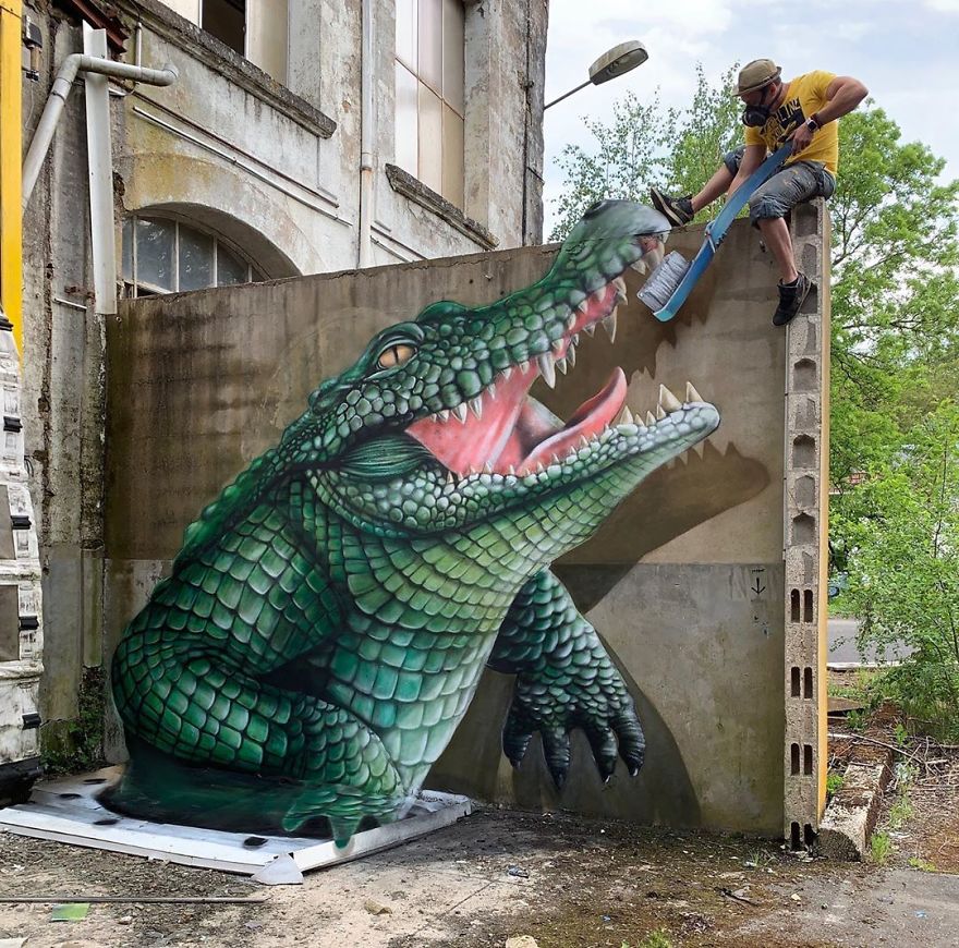 The Graffiti Of This French Street Artist Seems To Come Alive And Come Off The Walls