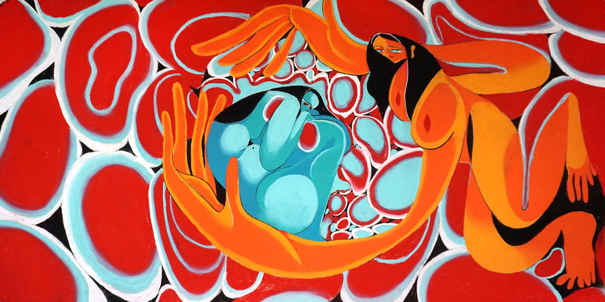 My First Tries At Pastel To Record My Emotions