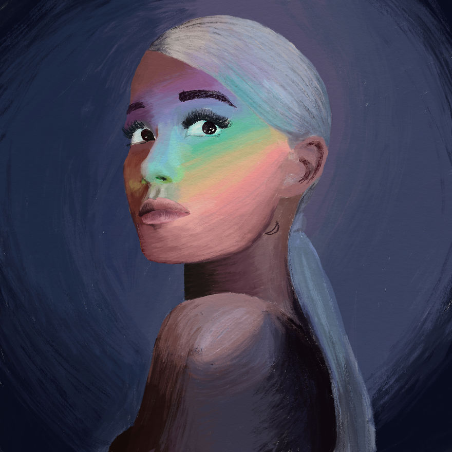 I Explored Portrait Art By Drawing Music Artists On My iPad Pro Using The Apple Pencil