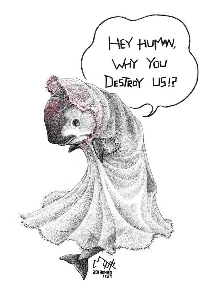 Artist Shows Shocking Illustrations About Animal Abuse That Many Humans Will Surely Be Ashamed Of