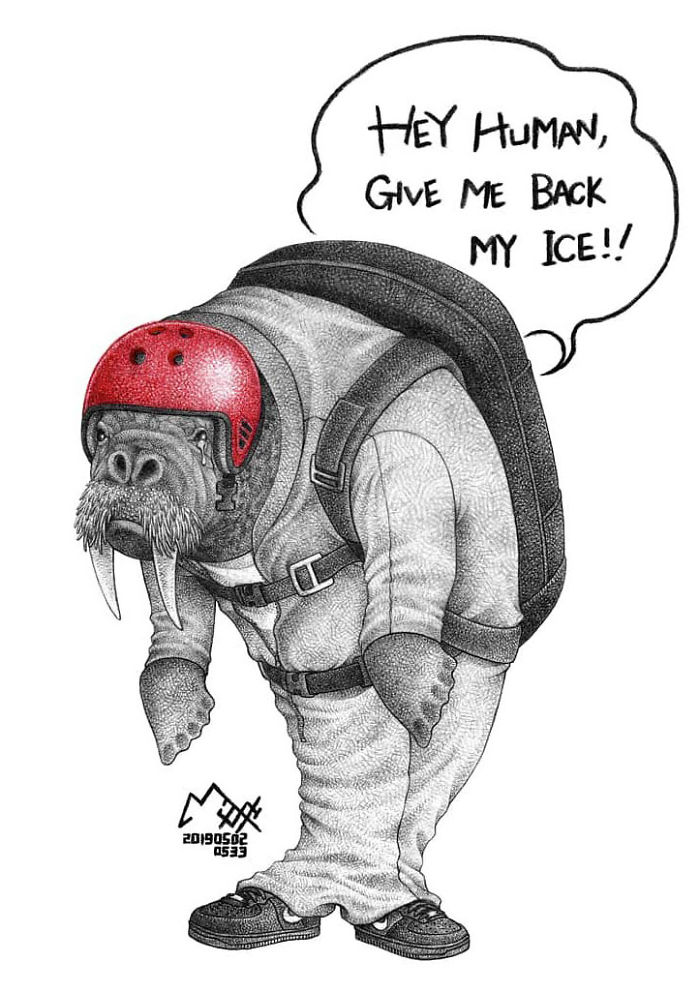 Artist Shows Shocking Illustrations About Animal Abuse That Many Humans Will Surely Be Ashamed Of