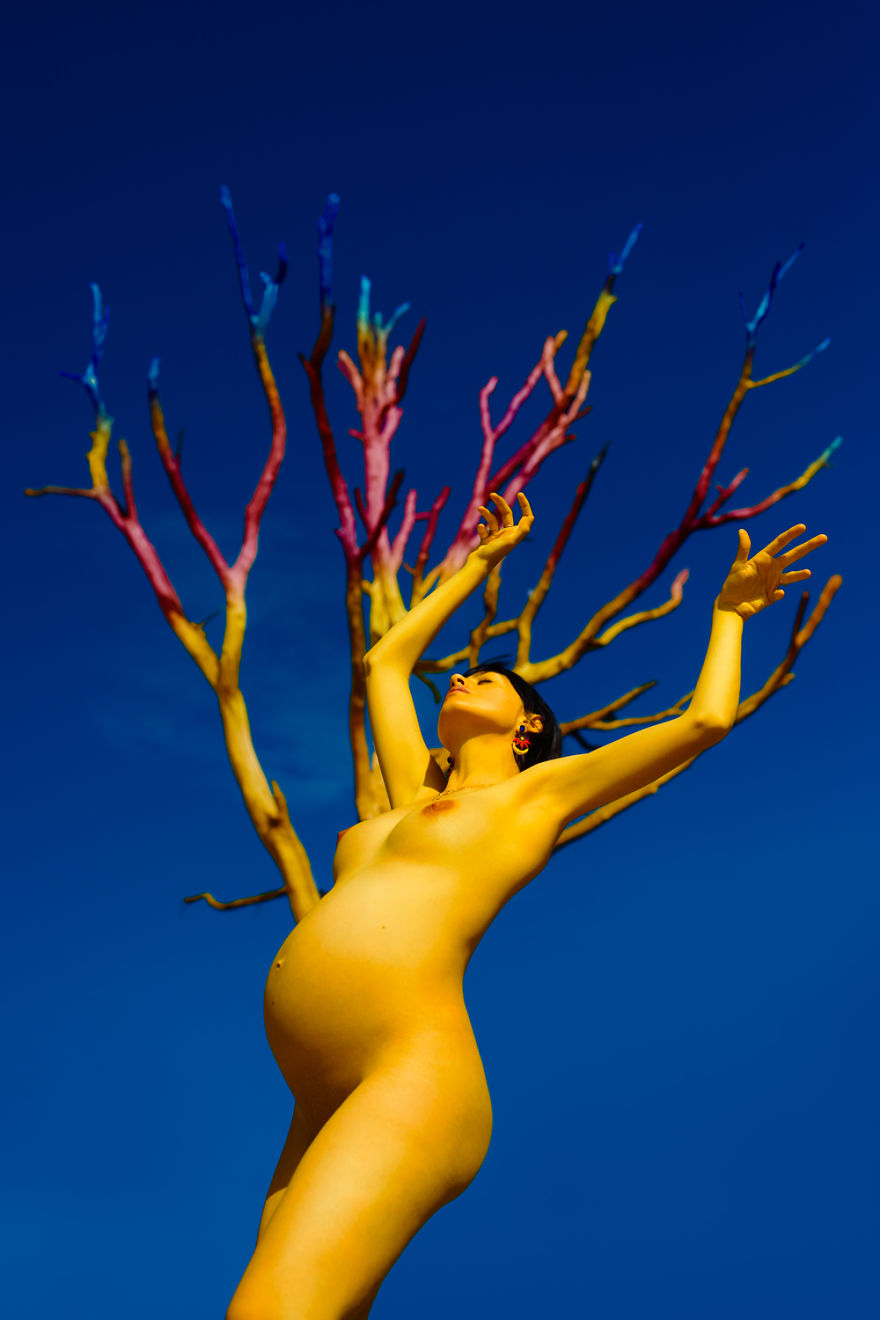 I Made A Series Of Self Portraits During The Last Month Of My Pregnancy