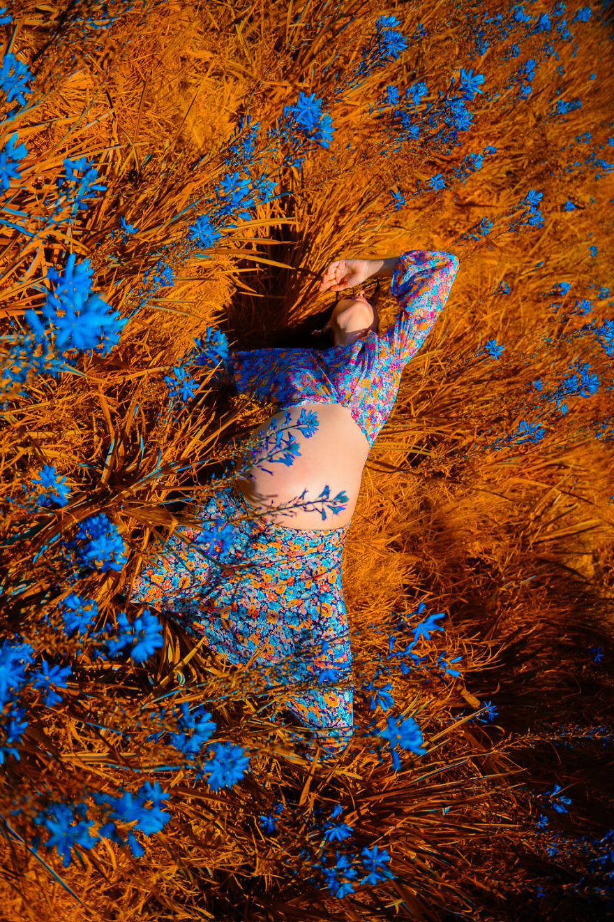 I Made A Series Of Self Portraits During The Last Month Of My Pregnancy