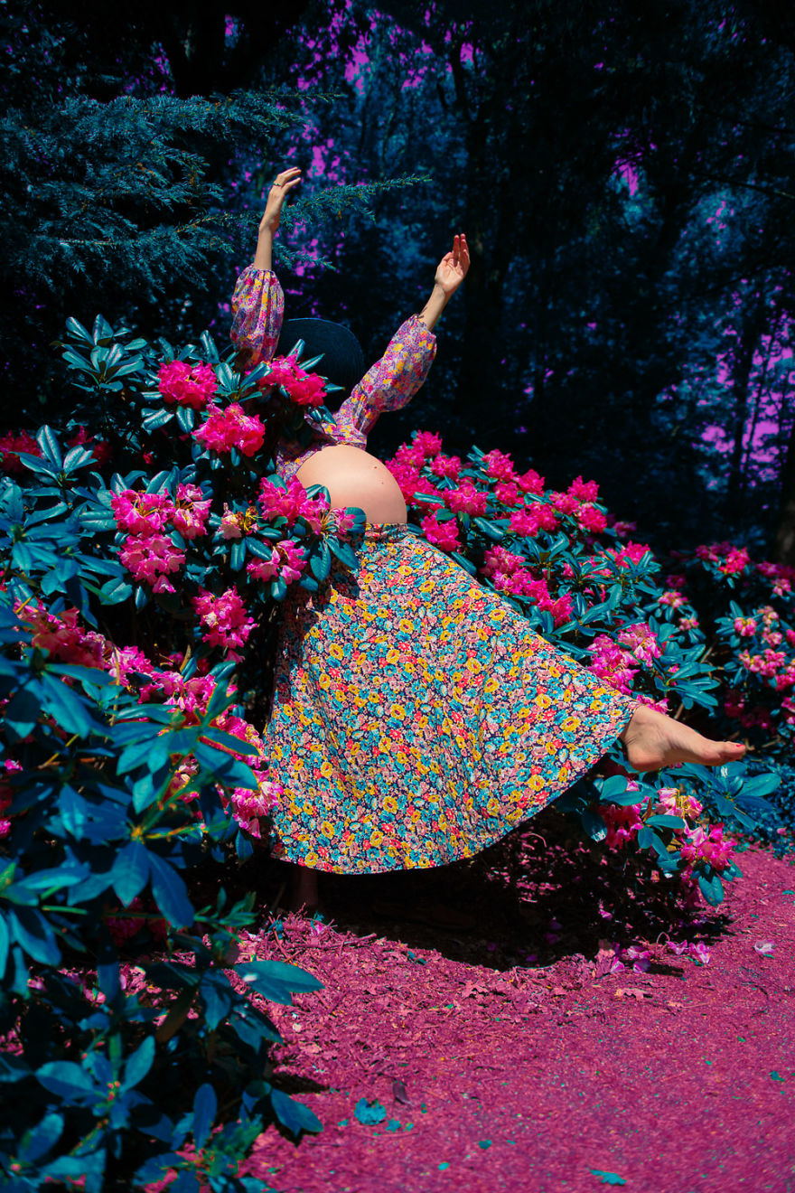 I Made A Series Of Self Portraits During The Last Month Of My Pregnancy