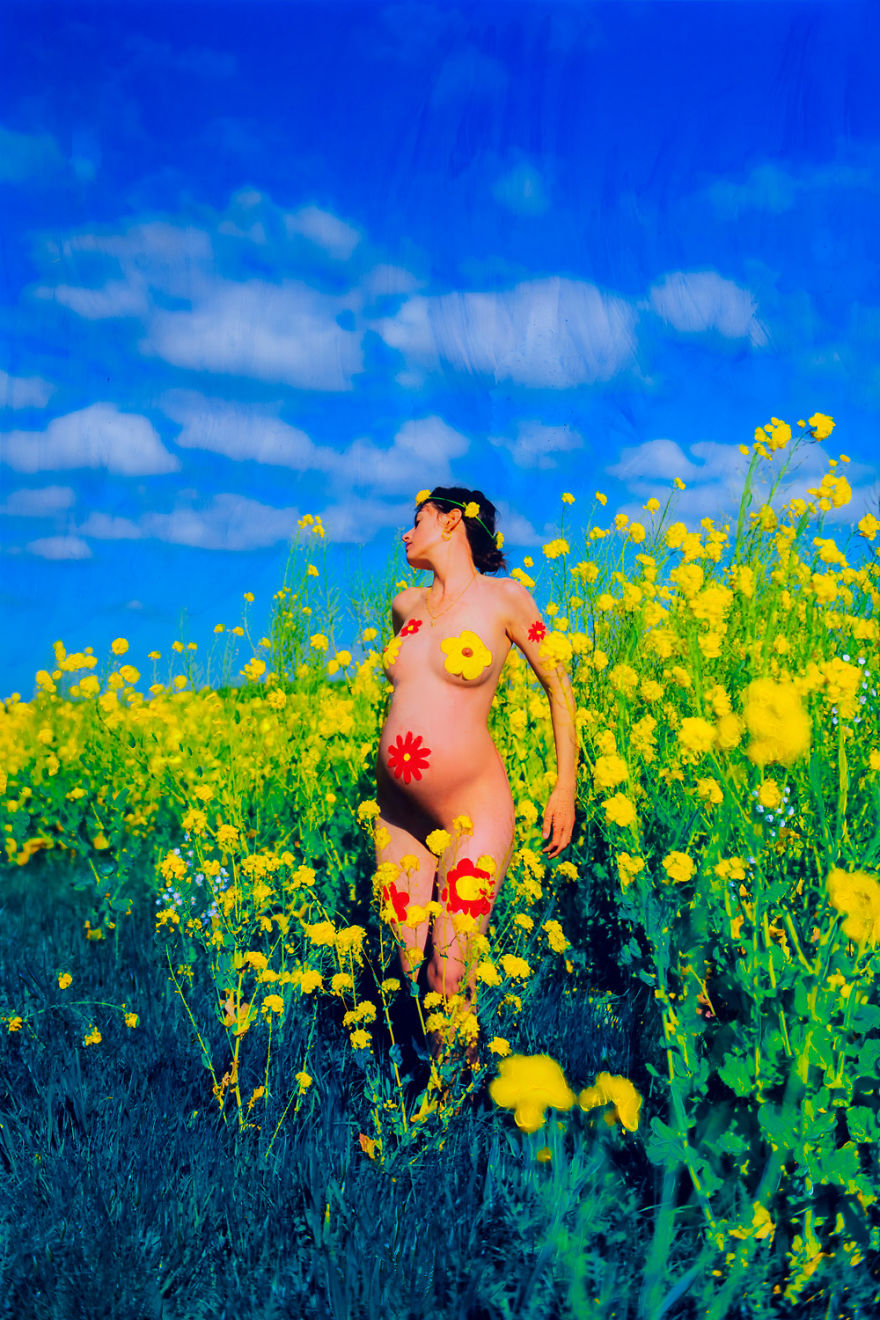 I Made A Series Of Self Portraits During The Last Month Of My Pregnancy