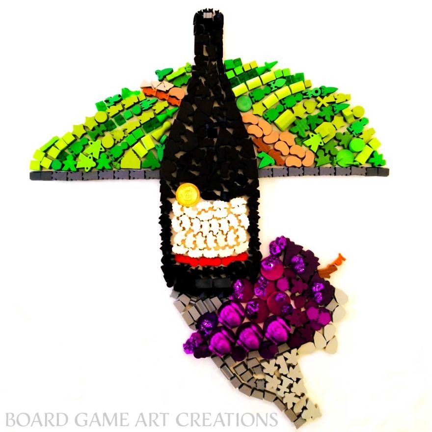 Board Game Pieces Become Art