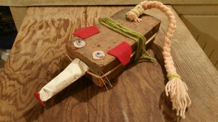 This Is Brick Mouse, I Made Him When I Was 6