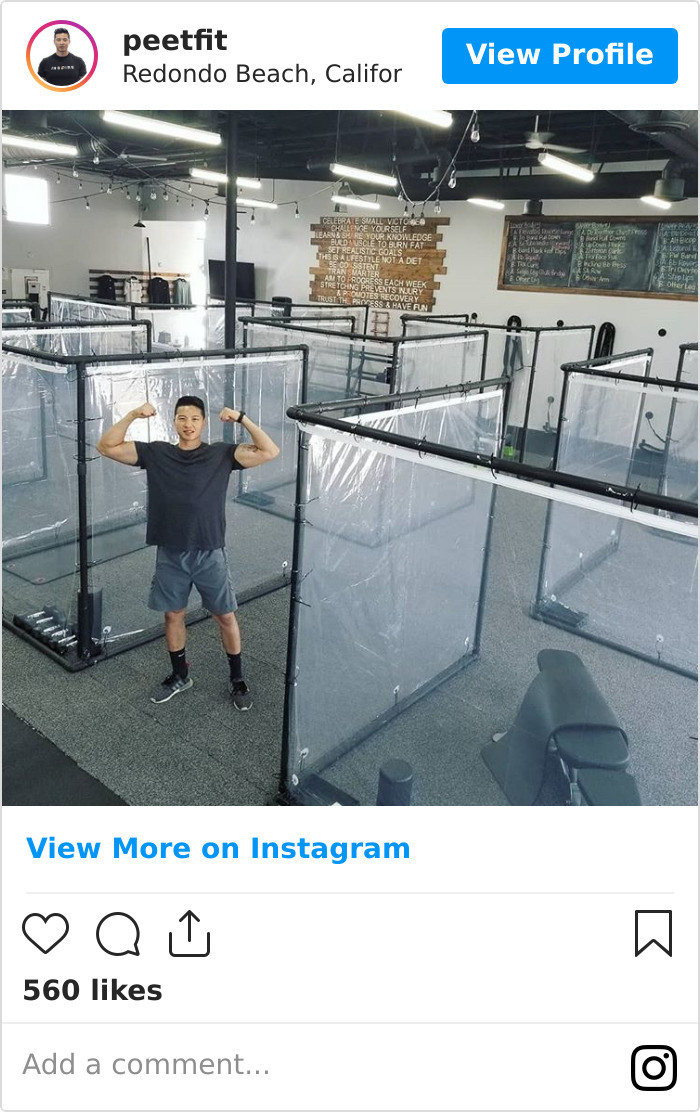 This California Gym Built Ten Feet Individual Pods For Working Out And People Have Mixed Feelings About It