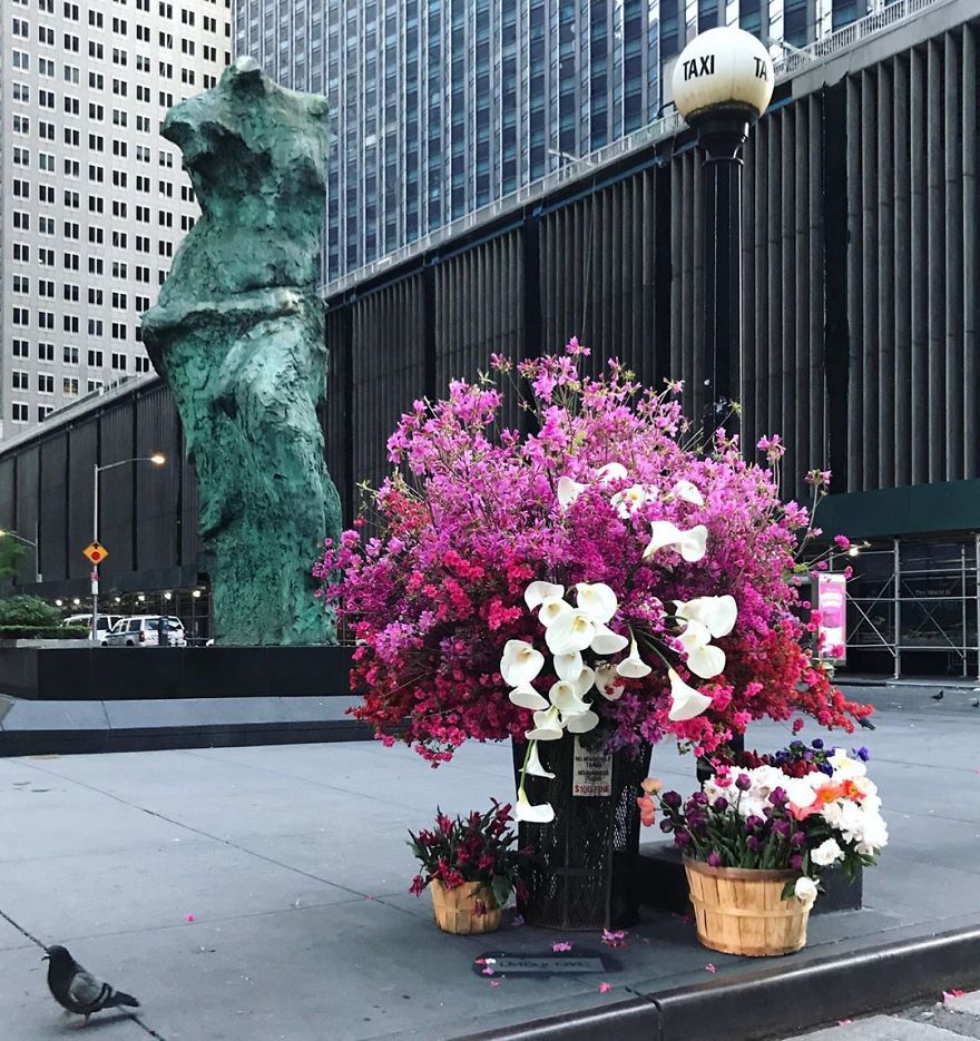 Unexpected Places In NYC Are Blooming With Flowers To Honor Healthcare Workers Thanks To Lewis Miller (11 Pics) Unexpected Places In NYC Are Blooming With Flowers To Honor Healthcare Workers Thanks To Lewis Miller (11 Pics)