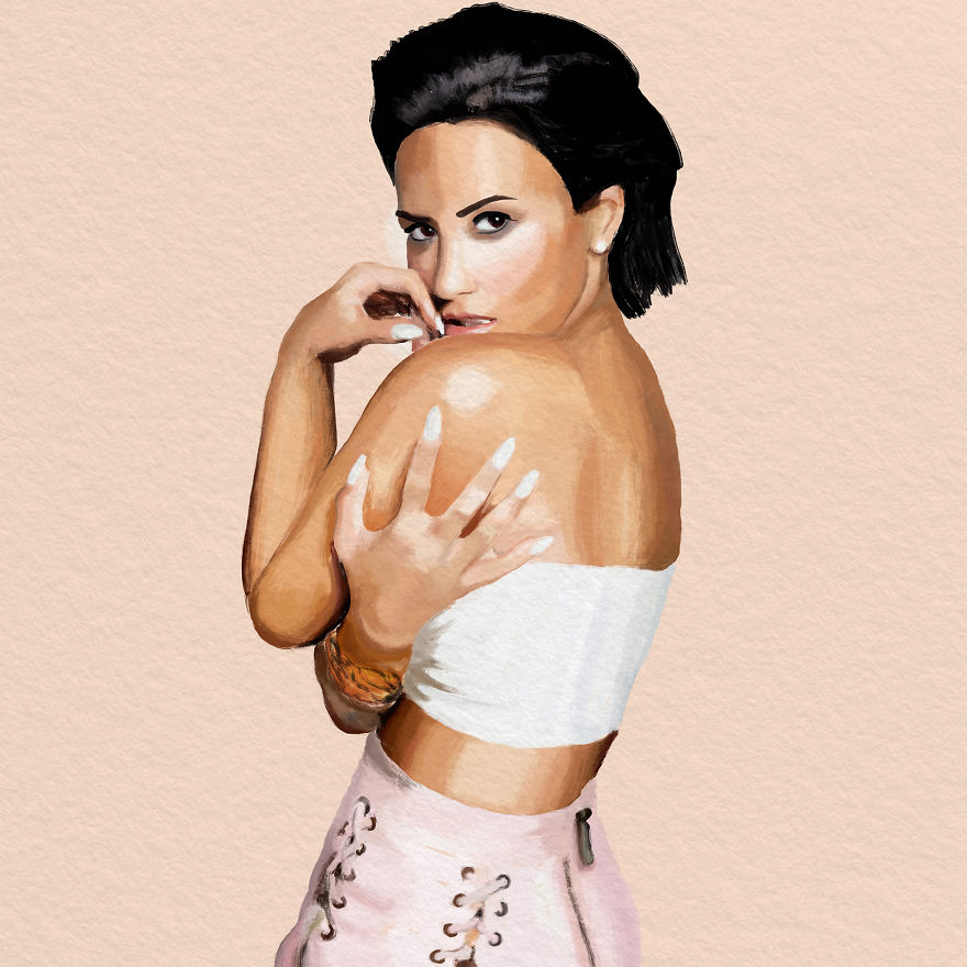 I Explored Portrait Art By Drawing Music Artists On My iPad Pro Using The Apple Pencil