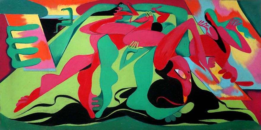 My First Tries At Pastel To Record My Emotions