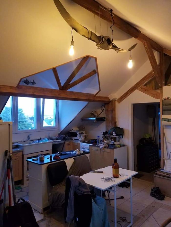 I've Got A Propeller As Light Fixture. Don't Have Her Story But Would Have Loved To Know How It Was Smashed...