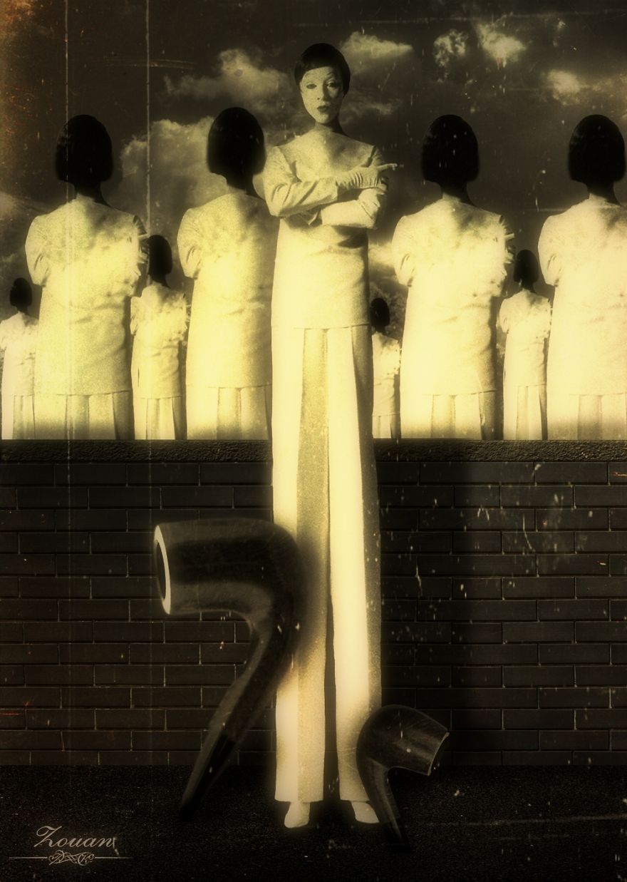 I Combined Vintage Pictures With My Surrealistic Imagination (13 Pics)