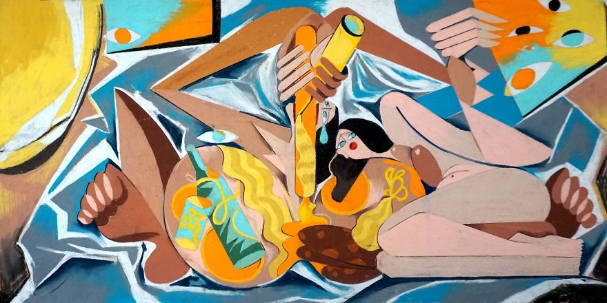 My First Tries At Pastel To Record My Emotions