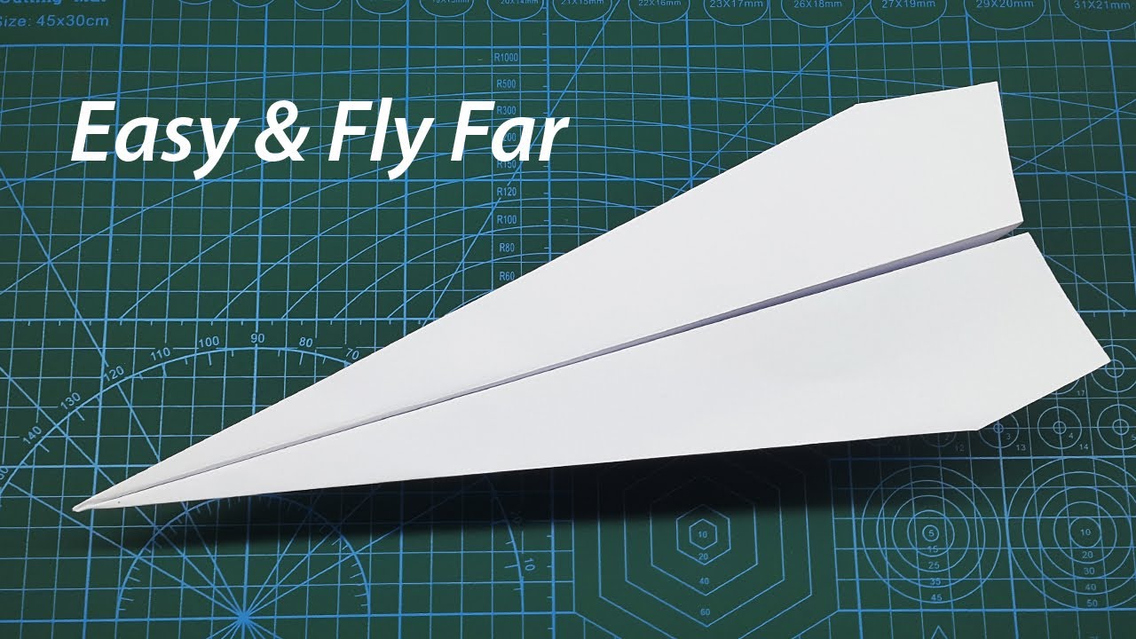 Easy And Fly Far Paper Airplane Making Instruction