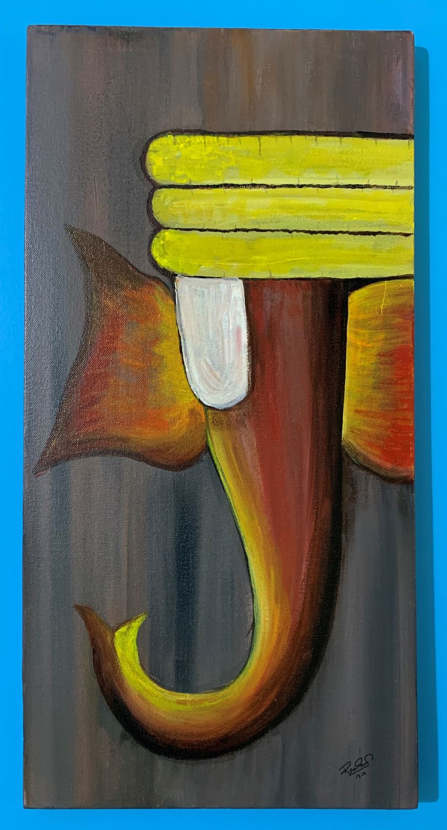 I Tried Painting Different Stylistics Using Acrylic Paint