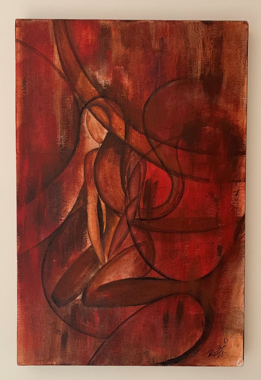 I Tried Painting Different Stylistics Using Acrylic Paint