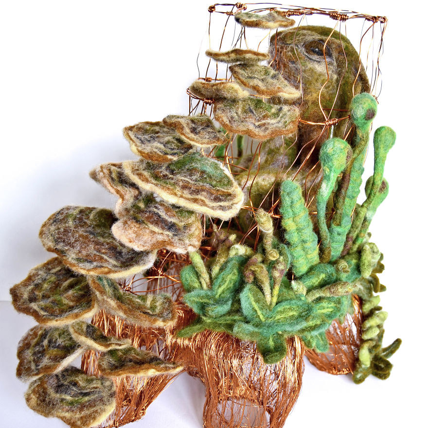 I Spent 1 Y Modelling Copper Wire Ancient Plants And Needle Felting Forest Creatures