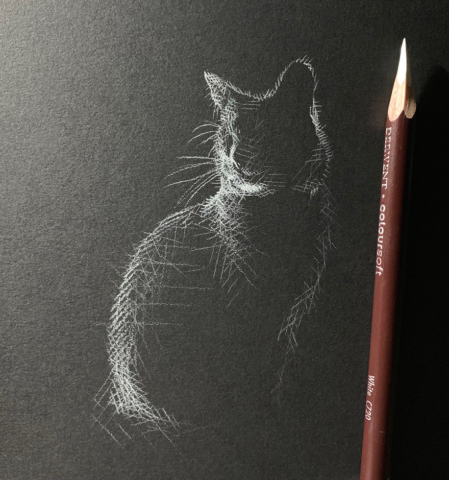 When White Pencil Meets Black Paper…