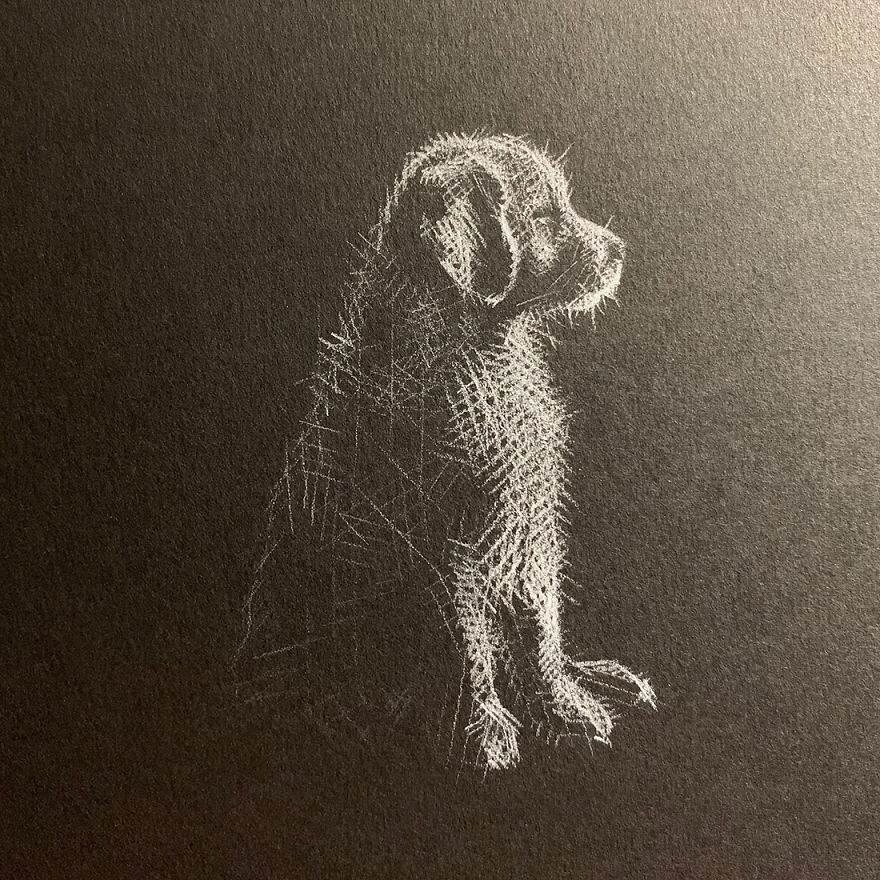 When White Pencil Meets Black Paper…