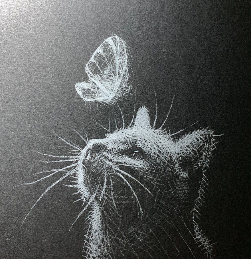 When White Pencil Meets Black Paper…