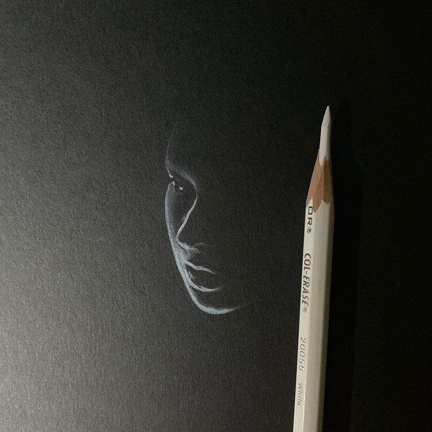 When White Pencil Meets Black Paper…
