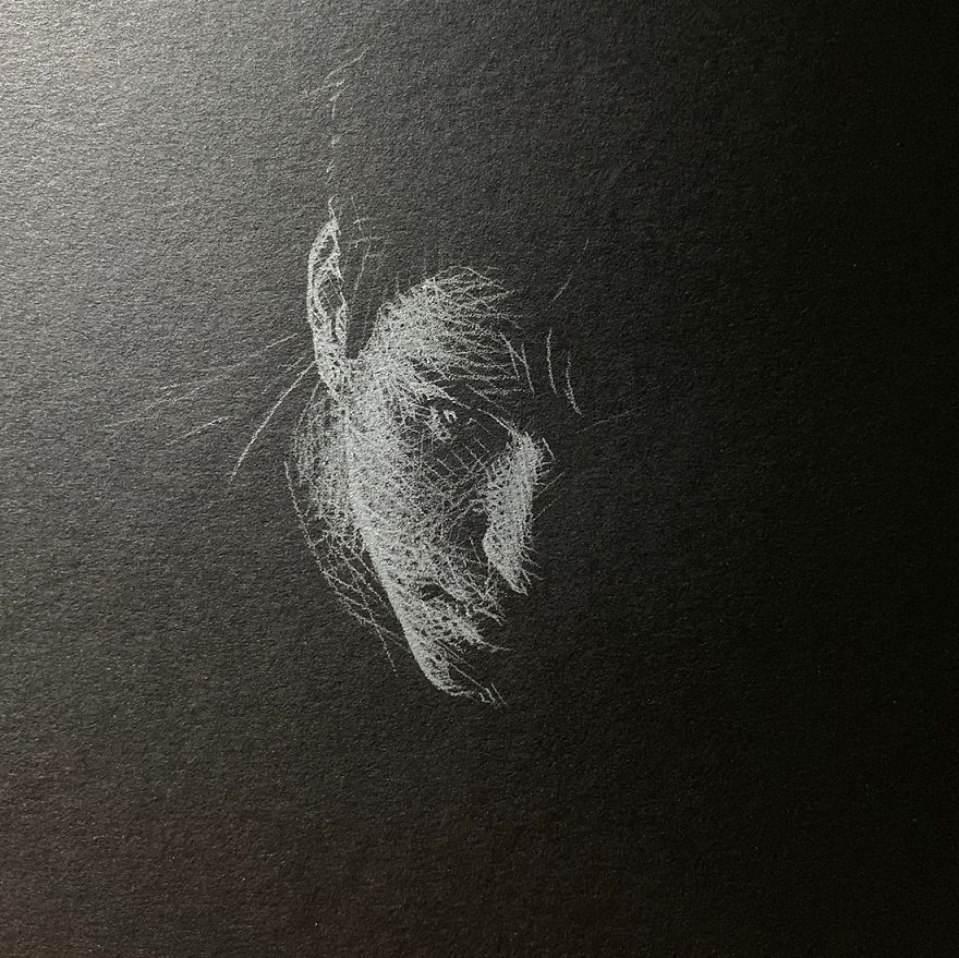 When White Pencil Meets Black Paper…